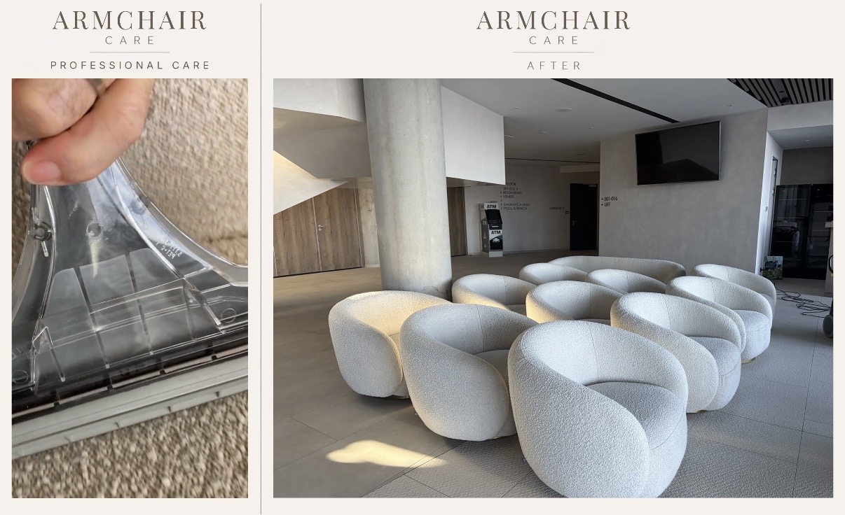 Armchair care: professional care and after